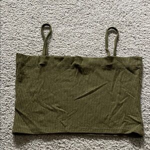 Emma & Sam Olive Green Crop Top